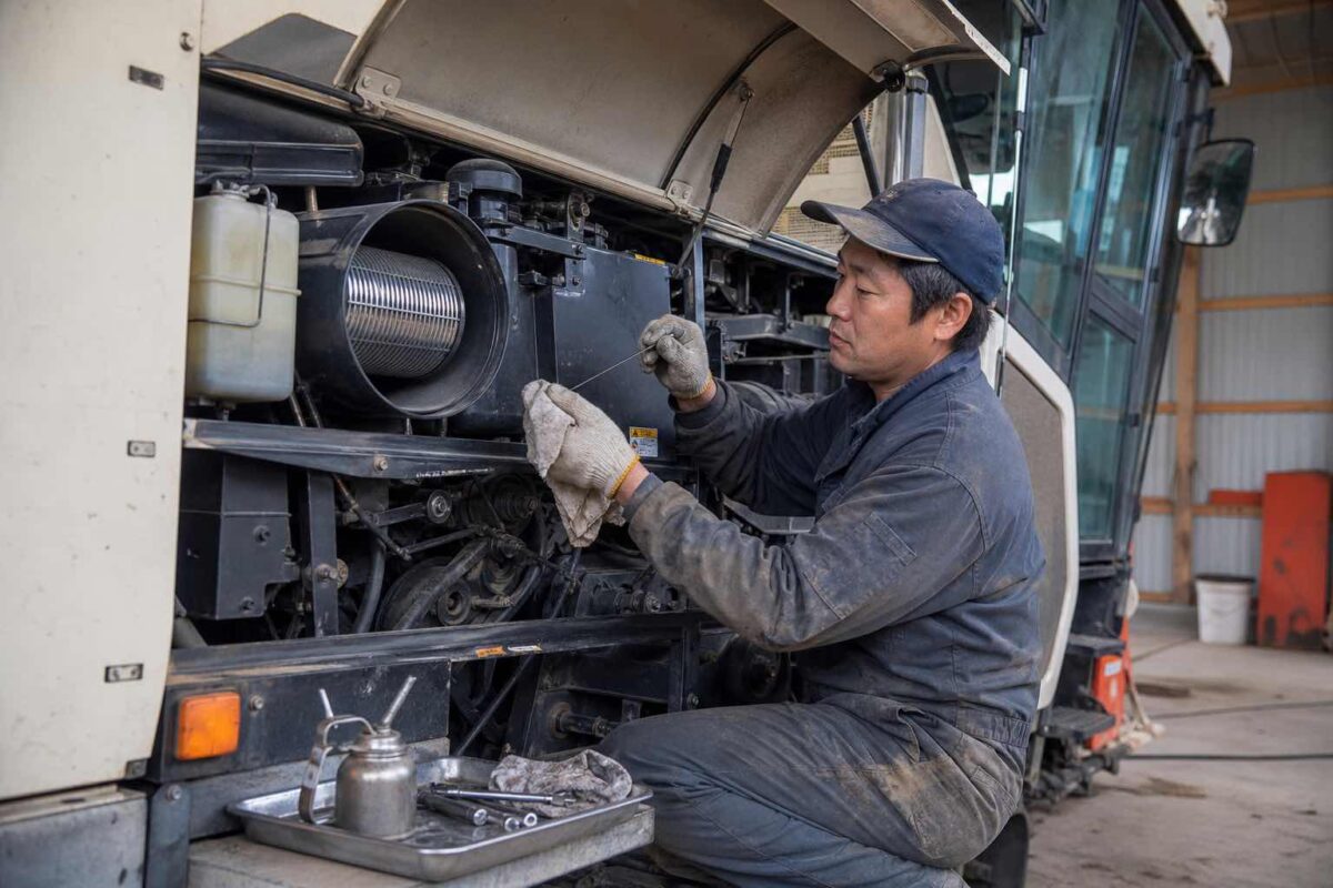 コンバインの寿命を延ばすメンテナンス方法