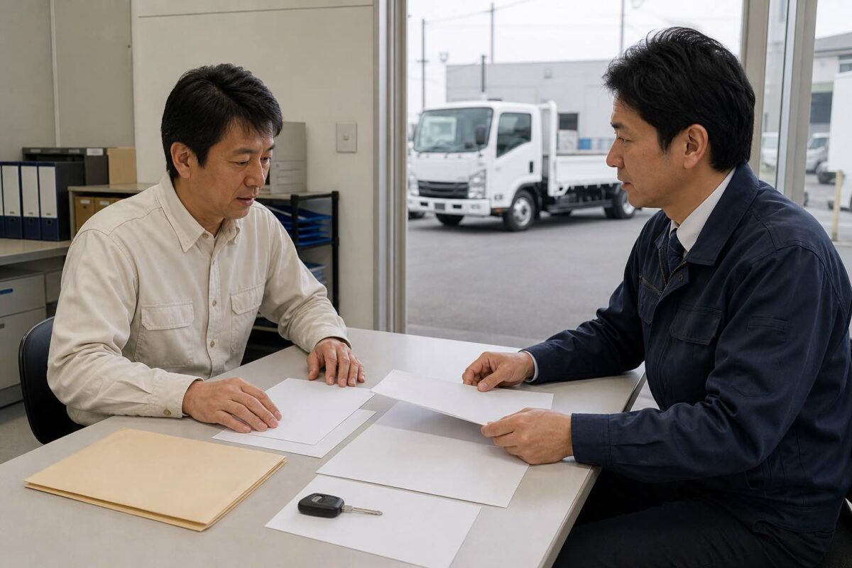 トラック売却時に知っておきたい手続きと必要書類