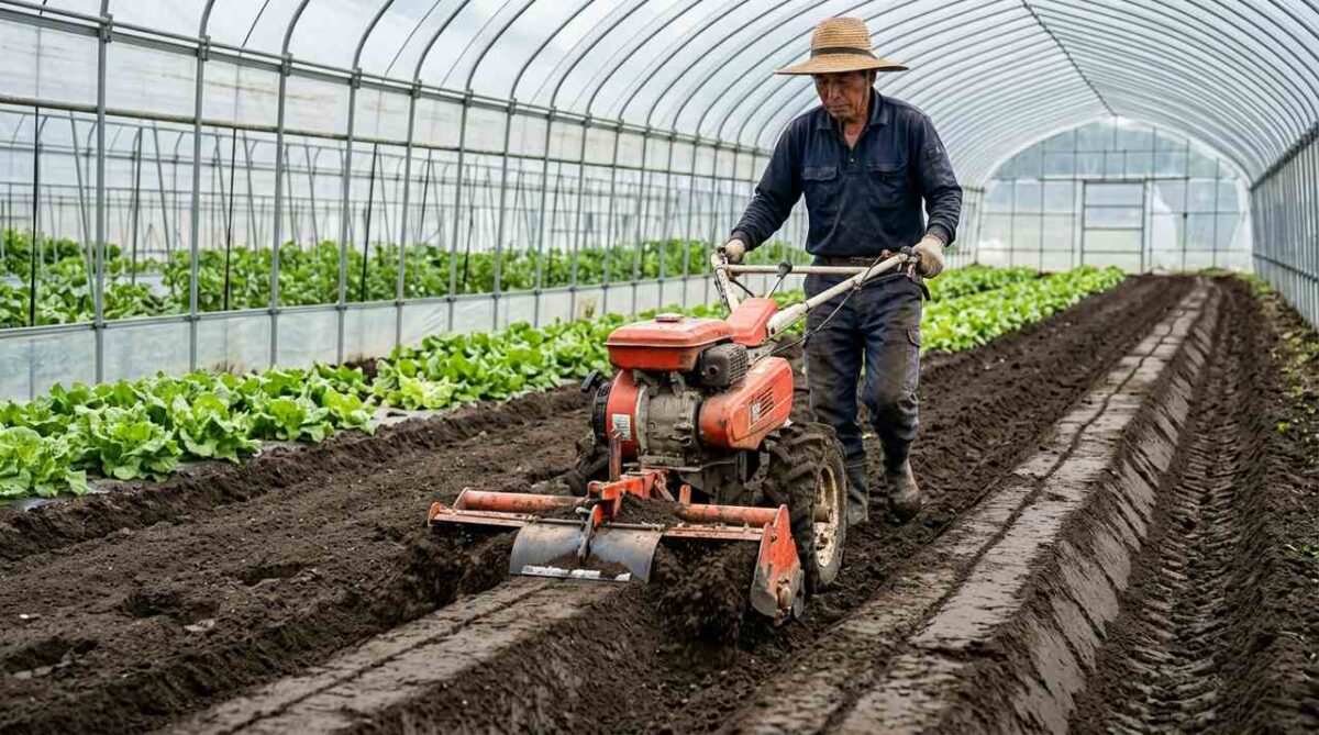 畝立て_アタッチメント型と一体型の作業イメージ